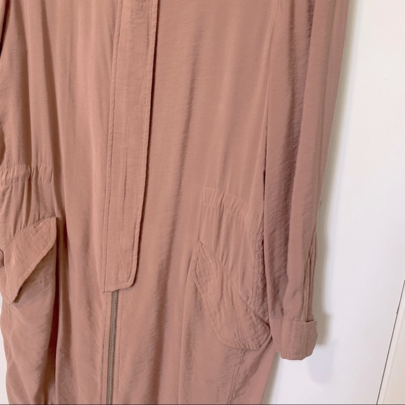 AllSaints Elio Bomber Parka Coat in dusty rose - sz 2 - Picture 6 of 15